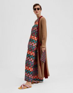 Swing Dress in Mezzaluna Rainbow for Women | La DoubleJ