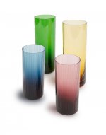 Tumbler Glass Set of 4 in Misty Rainbow Mix - Homeware | La DoubleJ