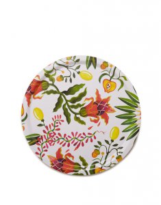 Round Printed Tray in Eden - Homeware | La DoubleJ