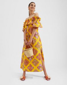 Breakfast Dress in Cowgirl Giallo for Women | La DoubleJ