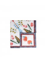 Medium Tablecloth (180X280) in White Turning Tulips - Homeware | La DoubleJ