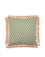 Cushion With Fringes (50X50) in Cubi Verde - Homeware | La DoubleJ