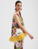 La Scala Top (With Feathers) in Big Flower for Women | La DoubleJ