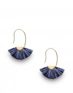 Fan Earrings in Solid Multicolor (Print) for Women | La DoubleJ