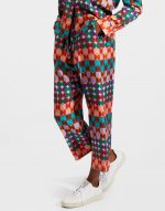 Drawstrings Pants in Mezzaluna Rainbow for Women | La DoubleJ