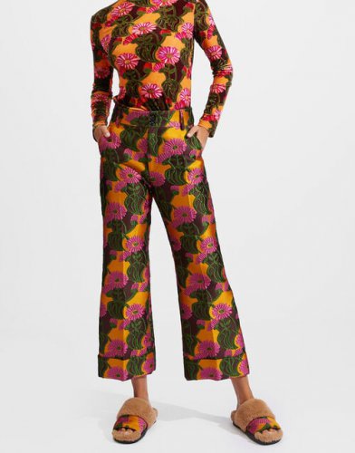 Hendrix Pants in Orange Gerber for Women | La DoubleJ