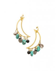 Luna Earrings in Solid Acquamarine for Women | La DoubleJ