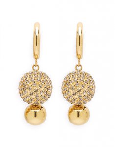 New Moon Big Earrings in Cristallo for Women | La DoubleJ