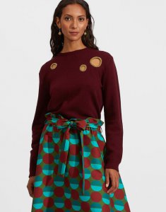 Sparkling Sweater in Bordeaux for Women | La DoubleJ