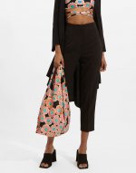 Shopping Bag in Crazy Daisy Black for Women | La DoubleJ