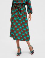 Sardegna Skirt in Sfere Grandi Verde for Women | La DoubleJ