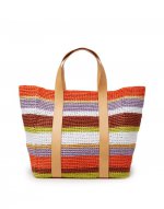 Tote Raffia Bag in Multicolor White for Women | La DoubleJ