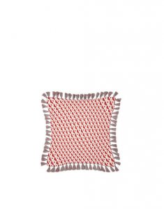 Cushion With Fringes (50X50) in Cubi Rosso - Homeware | La DoubleJ