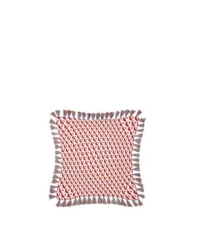 Cushion With Fringes (50X50) in Cubi Rosso - Homeware | La DoubleJ