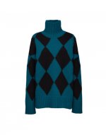 Argyle Sweater in Green / Black for Women | La DoubleJ