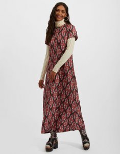 Swing Dress in Pink Tapestry for Women | La DoubleJ