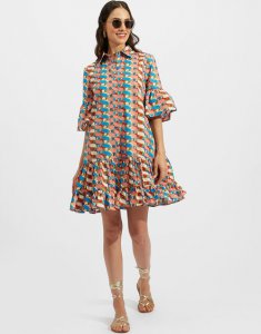 Choux Dress in Third Eye Turchese for Women | La DoubleJ