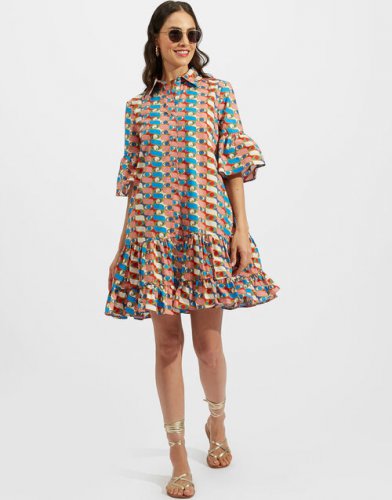 Choux Dress in Third Eye Turchese for Women | La DoubleJ