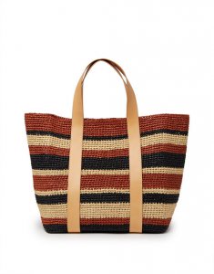 Tote Raffia Bag in Multicolor Black for Women | La DoubleJ