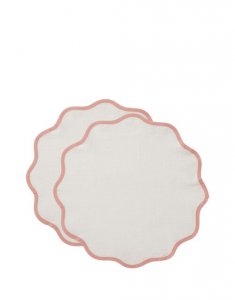 Cloud Placemat Set of 2 in Pink - Homeware | La DoubleJ