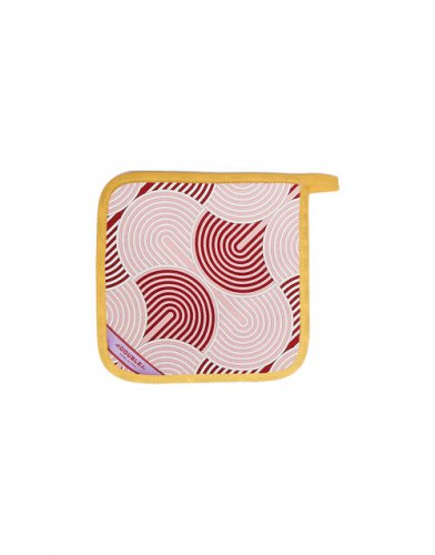 Oven Glove & Pot Holder in Slinky Rosso - Homeware | La DoubleJ