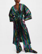 Holiday Robe in Riga Rainbow for Women | La DoubleJ