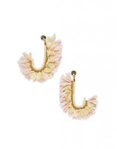 J Earrings in Crema/Rosa for Women | La DoubleJ