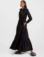 Bellini Dress in Solid Black for Women | La DoubleJ