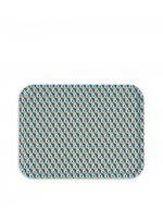 Rectangular Printed Tray in Cubi Blu - Homeware | La DoubleJ