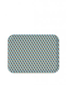 Rectangular Printed Tray in Cubi Blu - Homeware | La DoubleJ