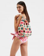 Silk Sack Bag in Groovy Dot Giallo for Women | La DoubleJ