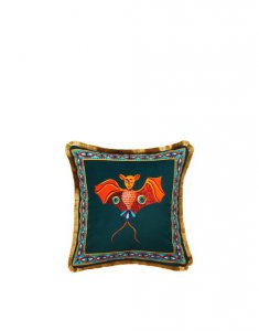 Velvet Cushion (48X48) in Bat - Homeware | La DoubleJ