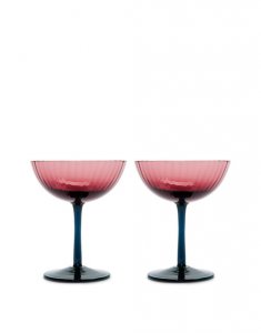 Champagne Coupe Set of 2 in Viola - Homeware | La DoubleJ