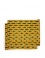 Placemat Set of 2 in Como Fish Yellow - Homeware | La DoubleJ