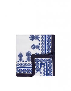 Large Tablecloth (180x350) in Big Pineapple Blu (Placee) - Homeware | La DoubleJ