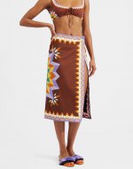 2-Way Pareo Skirt (Placee) in Sunset Moro Placee for Women | La DoubleJ