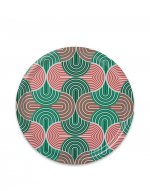 Round Printed Tray in Slinky Verde - Homeware | La DoubleJ