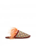 Boudoir Slipper in Puzzle Bordeaux for Women | La DoubleJ