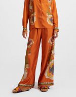 Palazzo Pants (Placee) in Poppies Orange Placee for Women | La DoubleJ