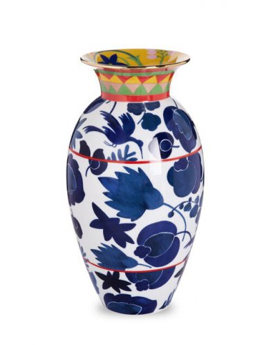 Amphora Vase in Wildbird Blu - Homeware | La DoubleJ