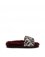 Furry Slides in Fauve for Women | La DoubleJ