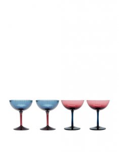 Champagne Coupe Set of 4 in Mixed for Women | La DoubleJ