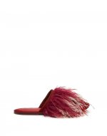 Feather Slipper in Solid Bordeaux for Women | La DoubleJ