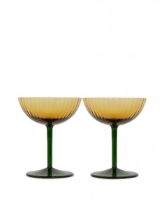 Champagne Coupe Set of 2 in Giallo - Homeware | La DoubleJ