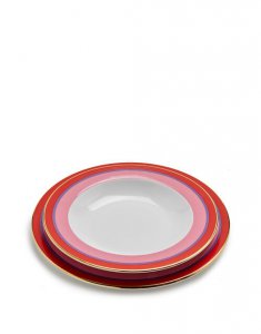 Soup & Dinner Plate Set in Rainbow Rosa - Homeware | La DoubleJ