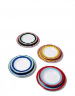 Soup & Dinner Plate Set of 4 in Rainbow Mix - Homeware | La DoubleJ