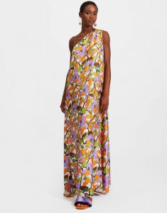 Roy Dress in Vines Bianco for Women | La DoubleJ