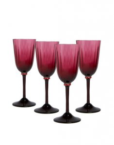 Wine Glass Set of 4 in Fuxia - Homeware | La DoubleJ