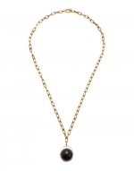 Power Pendant Necklace in Black Obsidian for Women | La DoubleJ