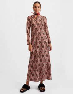 Long Sleeve Swing Dress in Tapestry for Women | La DoubleJ